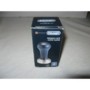 DeLonghi Coffee Tamper Tool 51mm DLSC058 Wood Base Made In Italy NEW IN BOX NIB